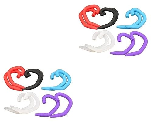 Healeved 2 Sätze Silikon-ohrhaken Bequemer Aufhängehaken Verhindert Ohrenschmerzen Weiches Clip-design Kleiderbügel-zubehör 10 Paare * 2