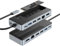 Yottamaster Docking Station USB C mit M.2 NVMe SSD Gehäuse, 8 in 1 USB C HUB Adapter mit 10Gbps USB 3.2 Gen2, 4K@60Hz HDMI, Type C,100W PD, Ethernet, Unterstützt 8TB SSD