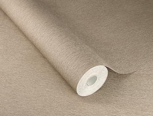 Rasch Tapete 751055 - Greige Vliestapete mit Felloptik, Fellstruktur aus der Kollektion African Queen