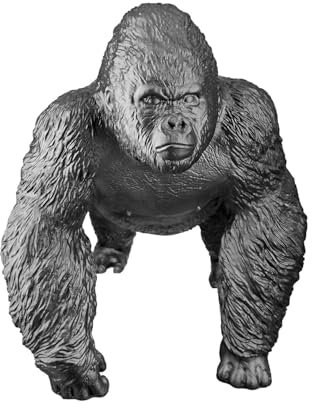 GILDE Figur Gorilla Kunstharz schwarz 21x29,5x26cm