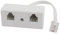 worien 6P4C Adaptateur De Connecteur SÉParateur De Ligne TÉLÉPhonique RJ11 Mâle À Double
