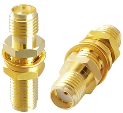 ACONRFTOL Adaptateur SMA vers SMA - Connecteur Coaxial Femelle à Femelle pour 4G, WiFi, GPS et Antennes LAN sans Fil