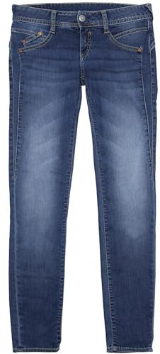 Herrlicher Gila Slim Stretchjeans Hose Denim Damen Röhrenjeans, Farbe:blau, Hosengrößen:W27, Hosenlänge:L30