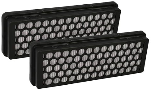 vhbw 2x Filtro compatible con Samsung SC61B2, SC61B4, SC61B3, SC61B5, SC61E1, SC61E0 aspiradora - filtro HEPA/plisado plano negro/blanco