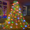 Anillo de Luz de Árbol de Navidad 400 LED - Guirnalda USB Con Efecto Cascada Para Fiestas y Bodas