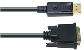 WatioWave Cavo adattatore Display Port maschio a DVI maschio, ideale per collegare dispositivi video a monitor digitali.