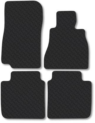 Compatible with Rubber Car Mats for BMW i7 (2022+) 5mm | Heavy Duty Rubber Tailored Fit Floor Mats Full Coverage Durable Waterproof Accessories Easy Clean Anti Slip Made in the UK