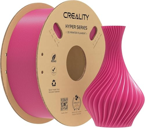 Creality Hyper PLA Filament 1,75mm 1kg, Hochgeschwindigkeits Filament (30-600mm/s), Kompatibel mit den meisten 3D-Drucker wie Creality K1C K1 Max, Viva Magenta