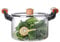 XIUCAI Olla de Vidrio Borosilicato Transparente con Tapa y Mango de Madera｜Multiusos para Cocina Saludable y Profesional,3.5L
