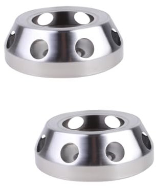 ULTECHNOVO 2 Stück Kerzenständer modern Thermal- Teewärmer Silberne Stand Milchwärmer für Tee Milchwärmer für Café Milchwärmer für Shop anzünder kerzenhalter duftkerze Silver