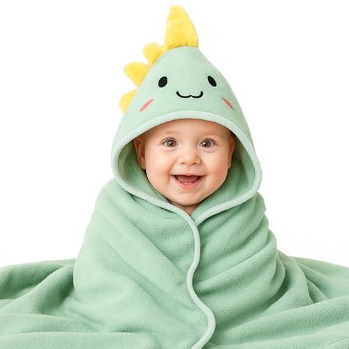 ZMDMAH Toalla de Baño con Capucha para Bebé 80x80 cm Toalla de para bebé Albornoz para bebé Capa de baño Suave y Absorbente Toalla de Baño Bebe para 0-3 años
