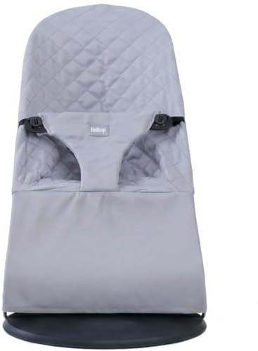 Bezug auf Babywippe. Bezug Belltop kompatibel mit BabyBjörn Wippe: Balance, Soft und Bliss. Babysitz Ergonomisch Babywippe. Hypoallergenic Steppuhn. (Hellgrau)
