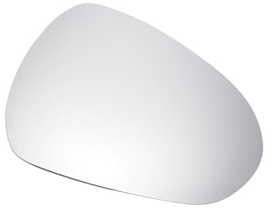 MIRROVIA Espejo Retrovisor Lateral Derecho Repuesto Con Placa De Respaldo Cristal Convexo No Calefactado Blanco Para Seat Exeo 2008-2013 para Seat Ibiza 2008-2017 para Seat Leon Reemplazo