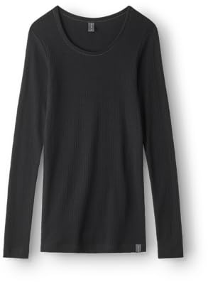 DILLING Damen Merinowolle Langarmshirt Multi Rib Baselayer temperaturregulierend atmungsaktiv