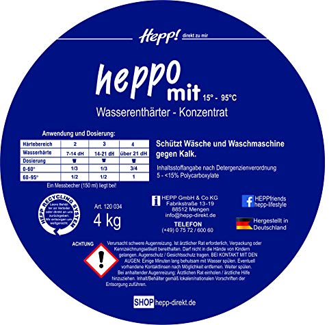Hepp GmbH & Co KG – Heppo-Mit Wasserenthärter Konzentrat 5 kg Beutel