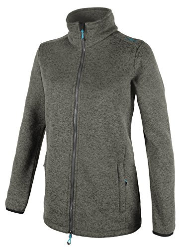 CMP 3H55866, Giacca in Pile Con Cappuccio Donna, Beige (Desert/Arabica), 36