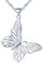 Yumilok Damen Halskette mit Schmetterling Anhänger Kinder Kette 925 Sterling Silber Geschenk für Damen Mädchen Weihanchten