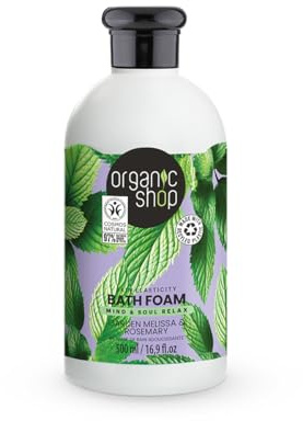 Organic Shop Bath Foam Skin Elasticity Melissa and Rosemary, 500 ml