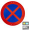 Normaluz V10022 – Rundes Schild mit Stopp- und Parkplatz, Metall, 50 cm