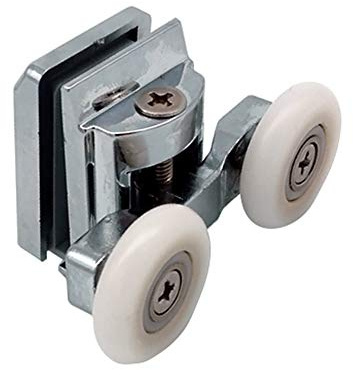 Shower Door Wheels | 20mm, 23mm or 25mm | Uppers or Lowers | Double Twin Shower Door Rollers Runners | ROLL011 (Upper Wheel (20mm))