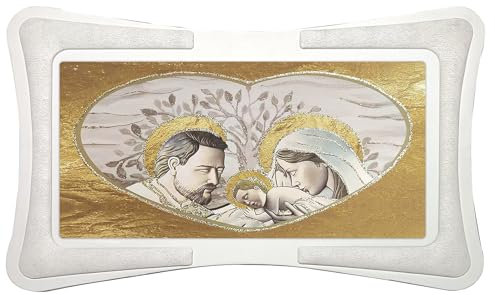 oggettando QUADRO Arredo soggiorno salotto camera da letto cucina ufficio bar ristorante Regalo utili, originali ed economic regalo SACRA FAMIGLIA ALBERO DELLA VITA MISURE 90X60 (oro)