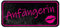Fahrzeug-Aufkleber Anfängerin I 20 x 9 cm I Vorsicht Achtung Fahranfänger I rosa schwarz I cooler Fahrzeug-Sticker I wetterfest selbstklebend I dv894