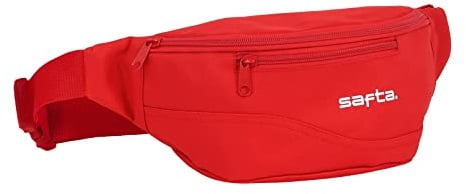 safta Mini Rucksack für den täglichen Gebrauch, rot, M, bauchtasche