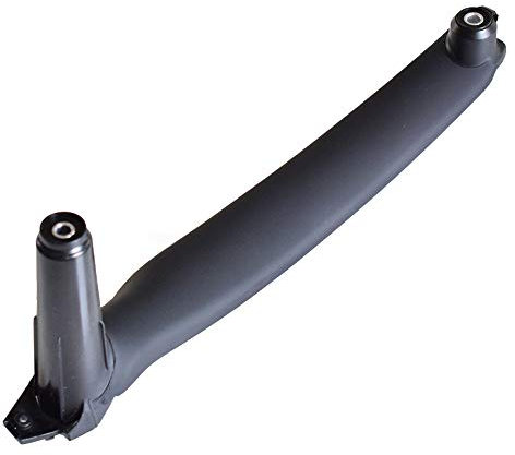for B-MW X5 X6 Door Handle, Interior Door Handle Inner Bracket Right Front/Right Rear Passenger Side Door Armrest Trim for B-MW E70 E71 E72 (Left, Black)