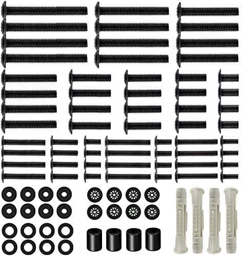 MOUNTUP Universal TV Mounting Hardware Screw Kit with Box - M4 M5 M6 M8 Screws, Spacers & Washers for Most LED LCD OLED 4K TVs, Replacement Screws for TVs/Monitor Mounting up to 80 inches, MU0041