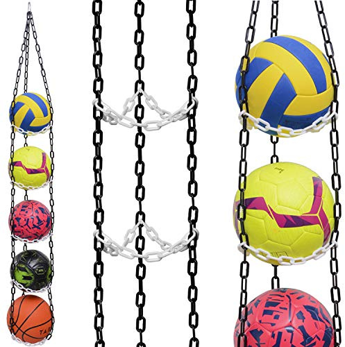 Vailantes Ballaufhänger - Fußball Volleyball Basketball Originaler Ballhalter Fussball Deko Aufbewahrung Kinderzimmer Regal Hängendes Regal Ball Kinder Fussball Geburtstag Regal (Schwarz/Weiß/Gray)