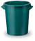 75 Liter Kunststofftonne mit Griffen + Deckel, stapelbar, Stabiler Eimer, Plastiktonne, Rundbehälter, Universaltonne, Allzweckeimer, Vorratstonne, Futtertonne, Mülltonne, 1x Grün