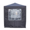 n Pop Up Canopy 2x2m Gazebo Marquee Waterproof Garden Awning Party Tent Canopy 4 polyester sidewalls (Grey)
