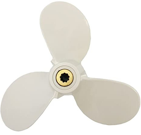 Yamaha Propeller für 4hp 5hp 6hp 4A 4M 5M 5C F4 F6L F6S F5A F6C 9 Verzahnung Zahn/Boot Außenbordpropeller 7 1/2x8-BA für Yamaha Motor 6E0-45941-01-EL