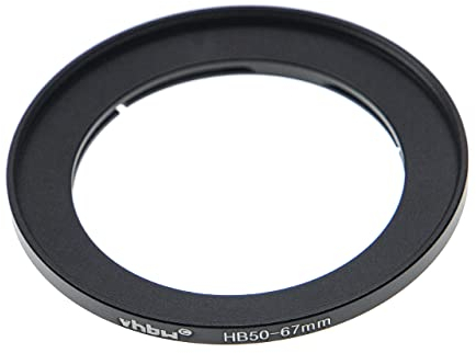 vhbw Filter-Adapterring 67mm kompatibel mit Hasselblad B50 Bajonett Kamera, Digitalkamera Objektive - matt-schwarz