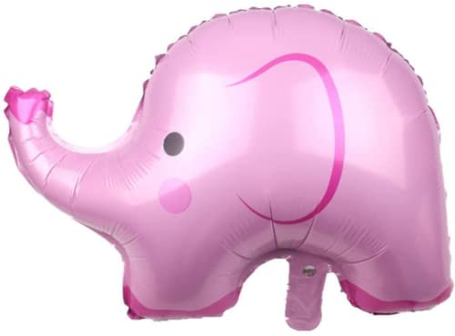 DIWULI Elefant Luftballon Rosa - Tier-Ballon für Geburtstag