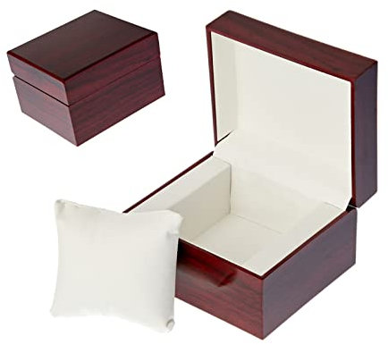Holz-Uhrengehäuse für Männer und Frauen, Holz-Armbanduhr, Geschenkbox mit Kissen