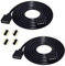 LITAELEK 2pcs 1m RGB LED Streifen Verlängerungskabel 4 polig LED Band Verlängerung Kabel RGB 5050 3528 2835 LED Strip Extension Cord LED Stripe Extension Cable LED Verbinder Anschluss, Schwarz