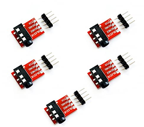 JZK TRRS 3,5 mm Audio-Klinkenstecker, Breakout-Board, Kopfhörer, Video, MP3-Klinkenstecker, TRRS 3,5 mm Klinke, Breakout-Headset, Audio-Stereo-Mikrofonbuchse, Schnittstellenmodul