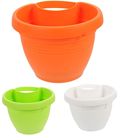 Yardenfun 3stücke Hängender Blumentopf Aus Langlebigem Material Für Regenfallrohre Für Balkon Garten Und Fensterbank Schafft Eine Lebendige Atmosphäre