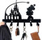 Viiluuxr Portachiavi Da Parete 6 Ganci Appendiabiti Cappotto Regalo di Halloween Topolino dei cartoni animati Decorazioni Multifunzione da Cucina Ingresso Porta Appendichiavi da Muro Ganci.