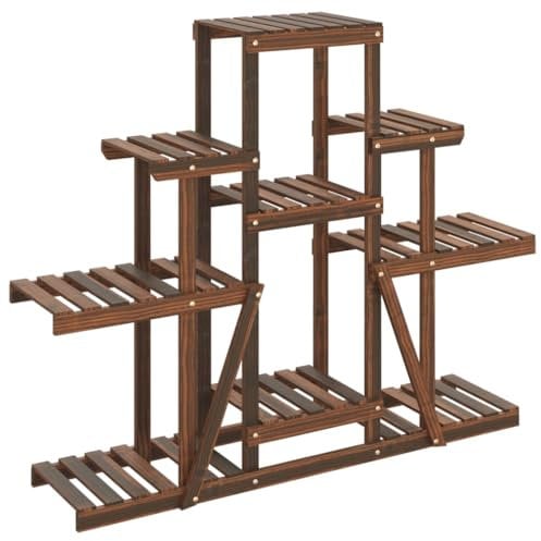 vidaXL Blumenständer 110x25x96 cm Massivholz Tanne