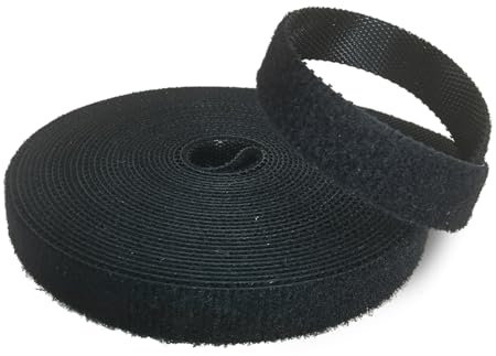 YYST Plant Ties Black Velcro for Plants (10m x 10mm)