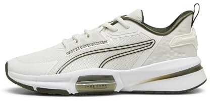 PUMA Herren PWRFrame TR 3 Sneaker, Vapor Gray-Dark Olive White, 46 EU