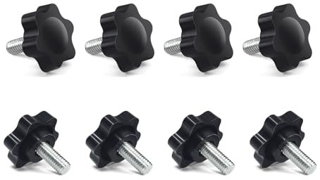 ZLiT Black Steering Wheel Screw Clamp Pedal Mounting Screw Bolt for Logitech G25 G27 G29 G920 G923 (8PCS)
