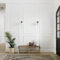 DECOZAYN Premade Wainscoting Panels, Wall & Door Molding Kit, 6 Frames, White, Polystyrene, Modern Style, Crystal Embellishment, Painted Finish, Water Resistant, Indoor Use, Wall Surface