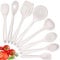 Herogo Juego de utensilios de cocina, 8 piezas, utensilios de cocina de silicona, resistentes al calor, antiadherentes, aptos para lavavajillas, caqui
