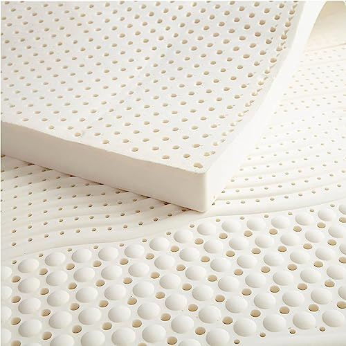 Llchaensc Matelas en Latex 100% Naturel Respirant Bio Et Confortable, Durable Et Pas Facile À Effondrer, Haut Matelas, Matelas en Latex Naturel,10cm,160x200cm(63x79in)