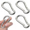 Eastrise Stainless Steel Carabiner Spring Snap Hook-304 Stainless Steel Heavy Duty Clips for Outdoor Hiking Camping Fishing(Not for Climbing)-4 Pcs