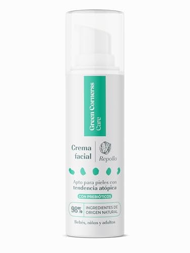 GREEN CORNERSS CARE Kohl-Gesichtscreme, 50 ml, 98 % natürlich, mit Präbiotika und Panthenol, geeignet für atopische Haut, perfekt für die ganze Familie, geeignet für Kinder unter 3 Jahren