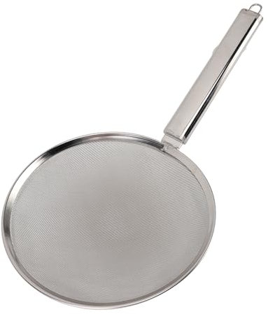 Skimmer Spoon Fine Handle Large Strainer for Salvage Food Salad Large Filter Large Screen Skimmers (28cm / 11in)